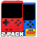 2 Pack Handheld Games for Kids Console 400 Retro Video Games, Portable Gaming Player Mini Arcade Electronic Toy Gifts for Boys Girls 2 Pack
