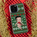 Betty Boop Happy Holidays HD Apple iPhone 15 Series Mag-Safe Phone Case