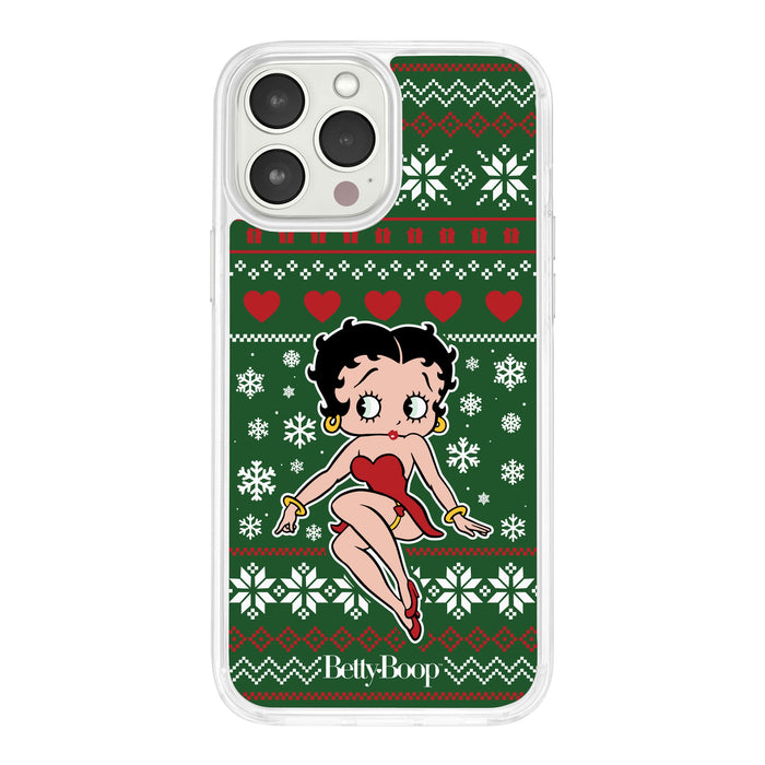 Betty Boop Happy Holidays HD Apple iPhone 15 Series Mag-Safe Phone Case