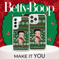 Betty Boop Happy Holidays HD Apple iPhone 15 Series Mag-Safe Phone Case