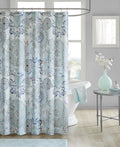 Madison Park MP70-5822 72 X 72 in. Cotton Printed Shower Curtain; Blue