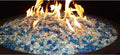 Hiland RGLASS-BB Pit Fire Glass in Bahama Blend Extreme Temperature 10 Pounds.