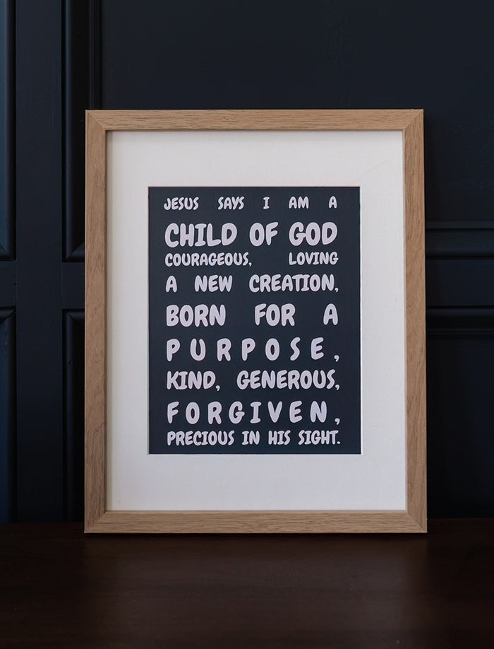 8x10 Jesus Says I am