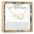 10th Birthday Gift Necklace, Multiple Styles