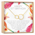 10th Birthday Gift Necklace, Multiple Styles