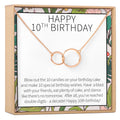 10th Birthday Gift Necklace, Multiple Styles