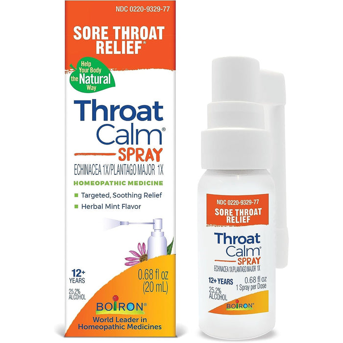 Boiron® ThroatCalm® Spray – Sore Throat Relief 0.68oz