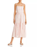 Joie Womens Jailene Striped Smocked Maxi Dress - Pink Multicolor, Size XXS