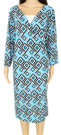 INC Womens Plus Ruched Printed Sheath Dress