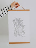 11" Magnetic Banner Wood