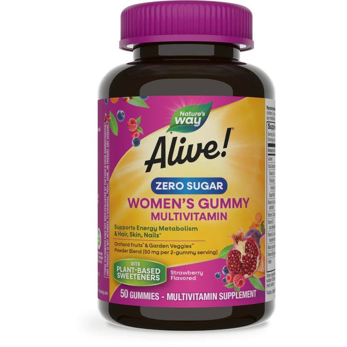 Nature's Way® Alive!® Zero Sugar Women's Gummy Multivitamin – Premium Support
