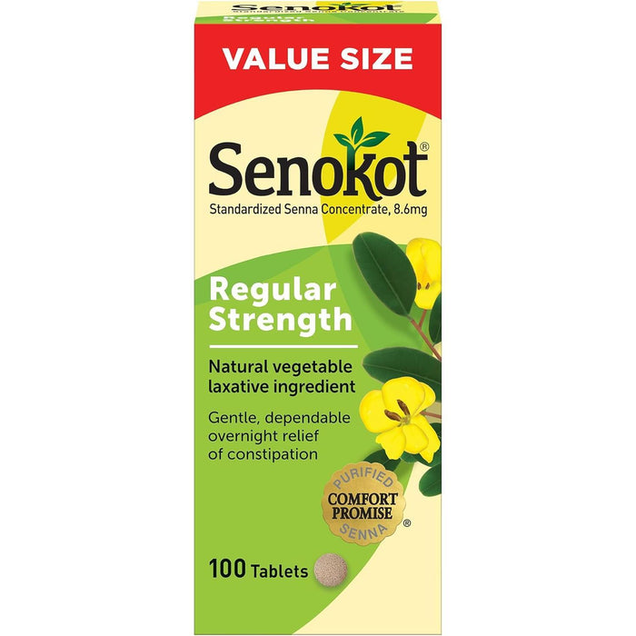 Senokot Regular Strength Natural Vegetable Laxative Tablets