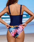 Cupshe Twist Shirred Front Ruched Mid Rise Tankini Swim Set