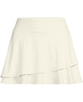 Lands End Womens High Waisted Tulip Hem Swim Skort - Egret White, Large