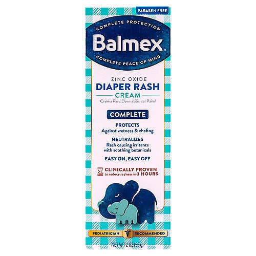 Balmex® Baby Diaper Rash Cream – 2 oz Tube