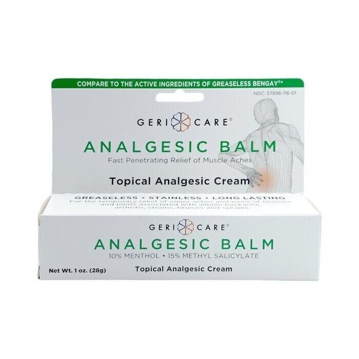 Geri-Care® Analgesic Balm – Muscle and Joint Pain Relief (1 oz Tube)