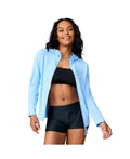 Free Country WomenS SunFree Full Zip UPF Sunshirt Cloud Large