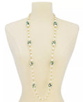Charter Club Gold-Tone Imitation Pearl & Shaky Bead Strand Necklace