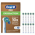 2X Oral B Cross Action Replacement Brush Heads XXXL Pack (10 heads)=20