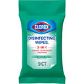 Clorox Disinfecting Wipes On The Go, Bleach Free Travel Wipes, Fresh Scent, 9 Count