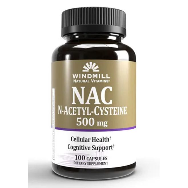 Windmill Vitamins® NAC - 500mg (100 Capsules)
