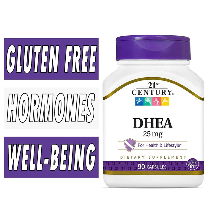 21st Century® DHEA 25 mg – Hormone Support (90 Capsules)