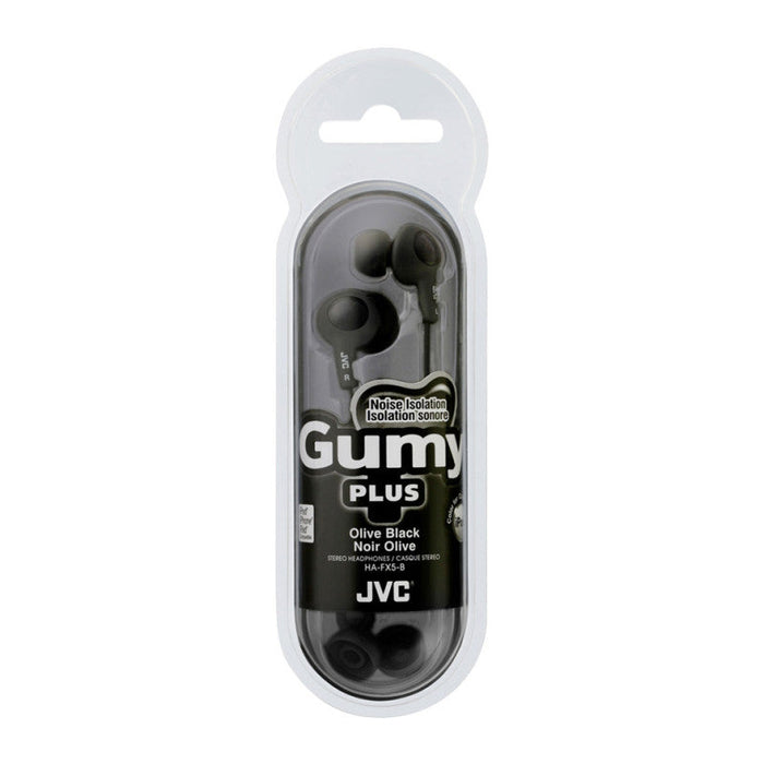 JVC® Gumy Plus Black Earbuds with Remote & Microphone