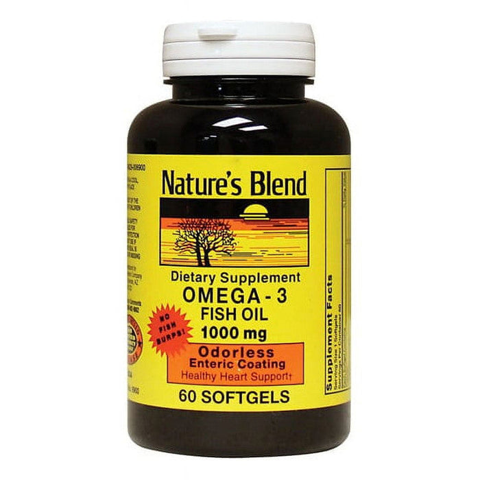 Nature's Blend Omega-3 Fish Oil - 1000 Mg - Softgels