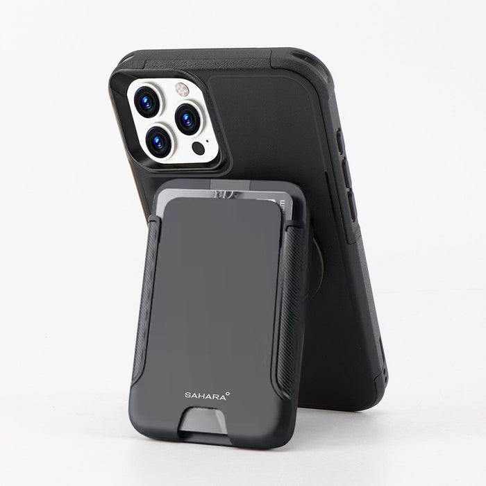 iPhone 16 Pro Rugged Wallet Case with Kickstand - MagSafe, Card Holder | Raider Series