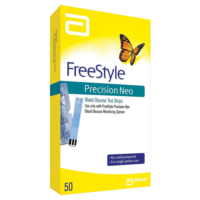 FreeStyle Precision Neo – Blood Glucose Test Strips – 50 ct
