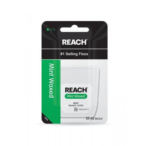 Reach® Waxed Dental Floss – Mint Flavor (55 Yards)