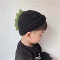 Dinosaur Spike Toddler Beanie | Hand-Knitted Cotton & Wool Winter Hat