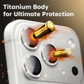 iPhone 17 Pro / 17 Pro Max Camera Protector - Sparkle Eagle Eye, Titanium Glass (2-Pack)| ZeroDamage