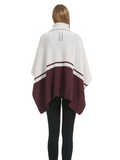 Save the Ocean Sustainable Color Block Pullover Turtleneck Poncho