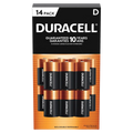 Duracell D Alkaline Batteries, 14-count - Open Box