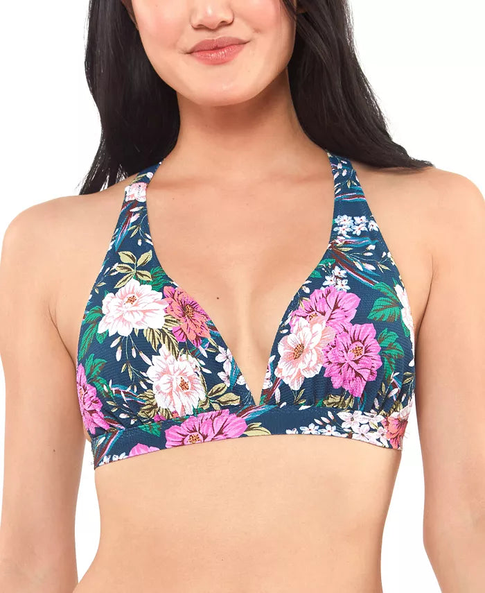 Jessica Simpson Gardenia Paradise Bikini Top, Size Small