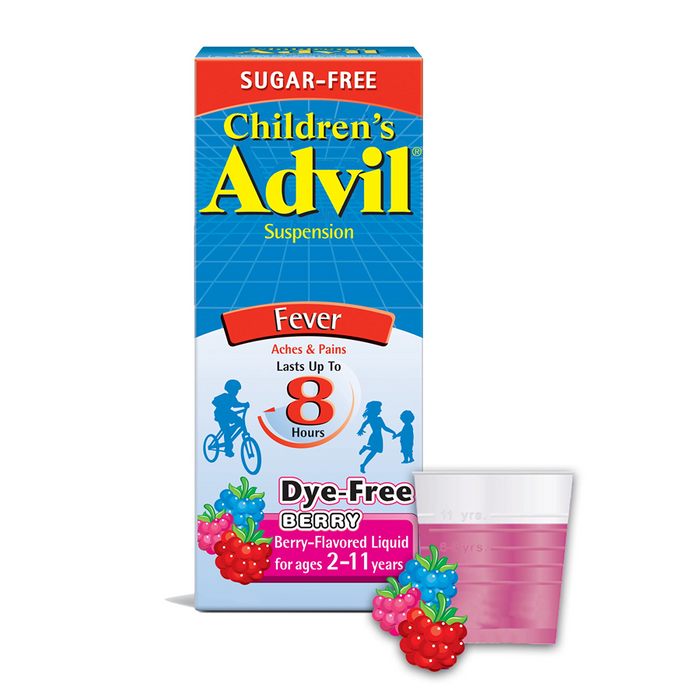 Advil® Children's Sugar-Free Berry – 100 mg per 5 mL Ibuprofen (4 fl oz)