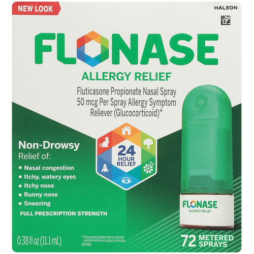 Flonase Allergy Relief Nasal Spray 72 Sprays - 0.38 Oz