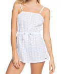 Roxy Juniors Angels Song Cotton Cover-Up Romper, Size Medium