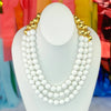 BRIANNA CANNON - 
3 Strand White Beaded Brianna Necklace