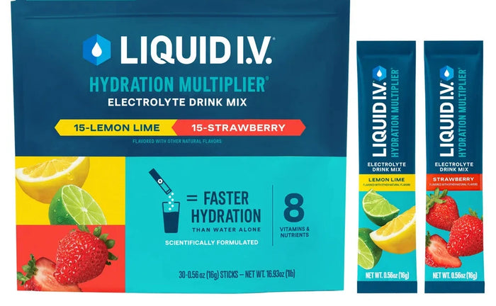 Liquid I.V. Hydration Multiplier Strawberry Lemon Lime 28 Stick Packs