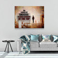 The Ladder Of Success Is Never Crowded At The Top Canvas Wall Art, Motivational Wall Decor