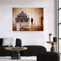 The Ladder Of Success Is Never Crowded At The Top Canvas Wall Art, Motivational Wall Decor