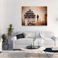 The Ladder Of Success Is Never Crowded At The Top Canvas Wall Art, Motivational Wall Decor