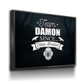 Team Damon Since Hello Brother Canvas Wall Art, TVD Team Damon