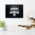 Team Damon Since Hello Brother Canvas Wall Art, TVD Team Damon
