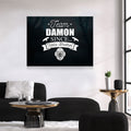 Team Damon Since Hello Brother Canvas Wall Art, TVD Team Damon