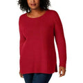 Charter Club Women's Plus Size Seed-Stitched Tunic Sweater, Size 0X