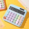 Desktop Calculator - Solar & Battery Powered, 12-Digit, Large Keys
