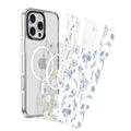 iPhone 16 Pro Case with Swappable Floral & Marble Designs - Wireless Charging | Inspire Series